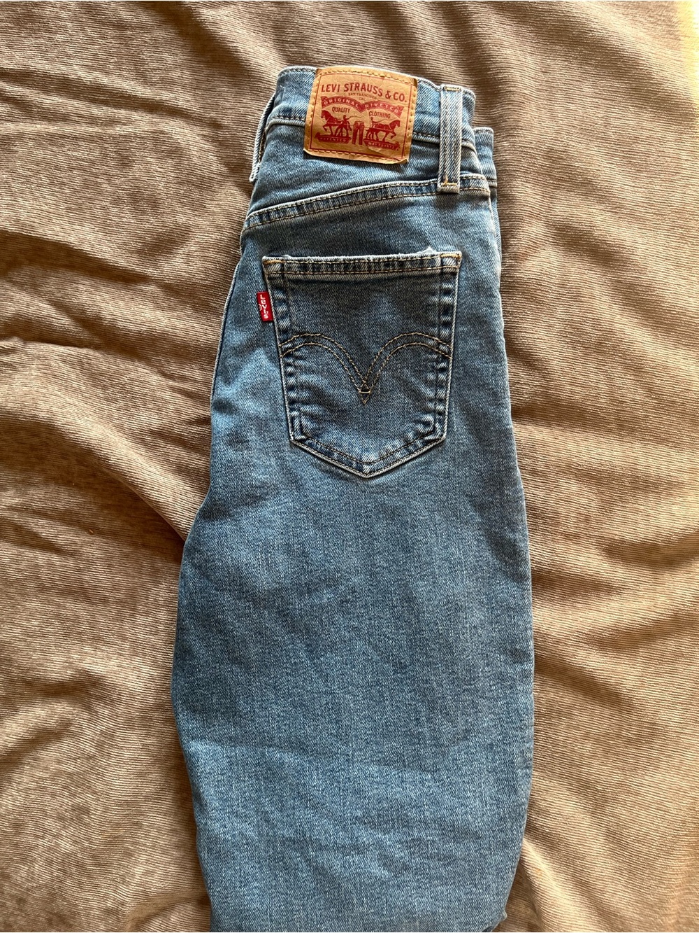 Levi’s Ribcage Straight Ankle Distressed Jeans Size 24